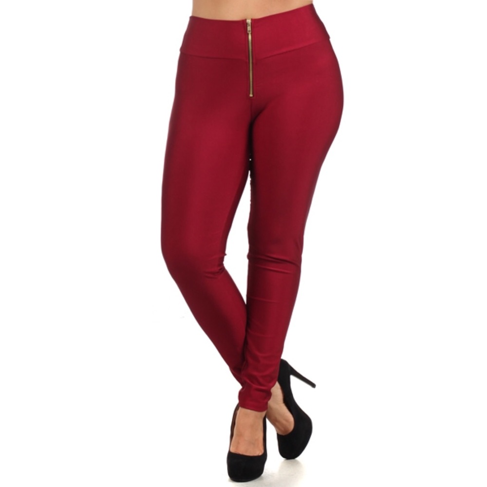 Plus size legging w/zip BNWOT